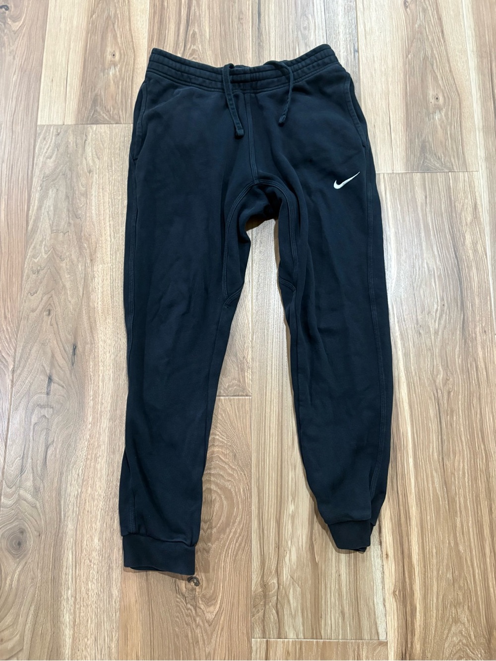 Nike Black Sweatpants with White Swoosh